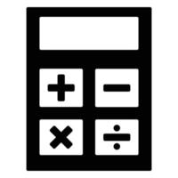 icon of calculator vector