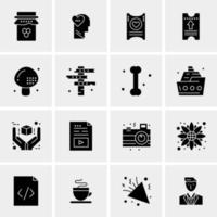 16 Universal Business Icons Vector Creative Icon Illustration to use in web and Mobile Related project