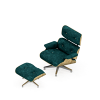 sillón isométrico aislado 3d render png