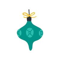 Christmas tree decoration. holidays vector illustration in flat style.