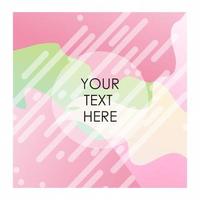 Colorful background with typography vector