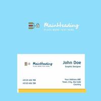 Secure network logo Design with business card template Elegant corporate identity Vector