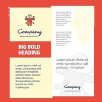 Magic doll Company Brochure Title Page Design Company profile annual report presentations leaflet Vector Background