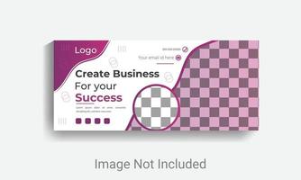 Banner template social media ads cover vector web banner layout.