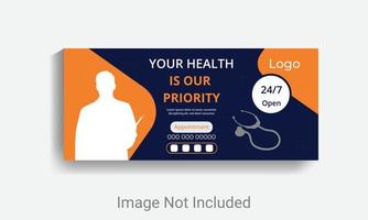 Banner template social media ads cover vector web banner layout.