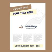 Shaving foam Title Page Design for Company profile annual report presentations leaflet Brochure Vector Background