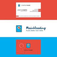 Beautiful Speaker Logo and business card vertical Design Vector