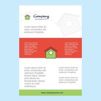 Template layout for Dog house comany profile annual report presentations leaflet Brochure Vector Background