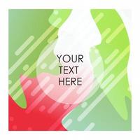 Colorful background with typography vector