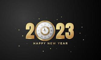 2023 Happy New Year Background Design. vector