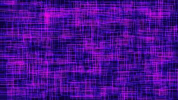 Abstract geometric background of purple and blue lines and rectangles on a dark background. Vector illustration.