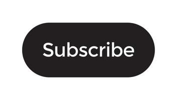 Subscribe icon vector isolated on black button. Subscriptions sign symbol