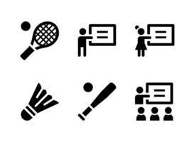 Simple Set of Back To School Vector Solid Icons