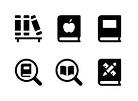 Simple Set of Back To School Vector Solid Icons