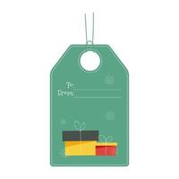 Christmas tags with blank lines and design. Tags to gift. Pro Vector. vector