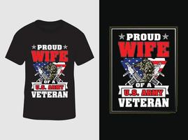nosotros veterano día de los veteranos nosotros patriot camiseta impresa vector