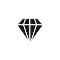 simple diamond icon on white background vector