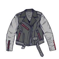 ilustración de maqueta de chaqueta y chaqueta de bombardero de camiseta simple en estilo vectorial vector