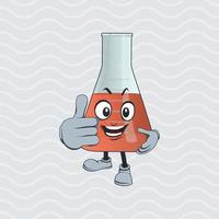 Philip's beaker cartoon character with facial expression vector