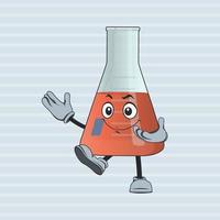 Philip's beaker cartoon character with facial expression vector