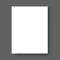 Blank notebook paper sheet vector illustration