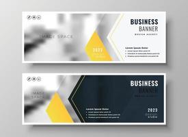 Attractive modern business banner design template vector