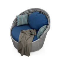 sillón isométrico aislado 3d render png