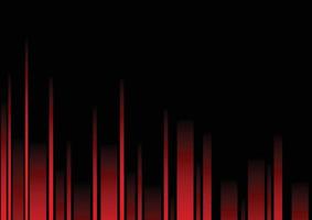 línea roja abstracta y fondo negro para tarjeta de visita, portada, pancarta, volante. ilustración vectorial vector