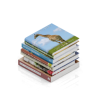 livros isométricos 3d renderização png