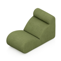 Isometric Armchair Isolated 3D render png