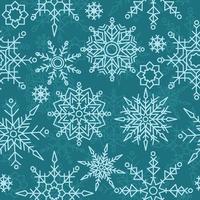 Snowflake Cool Winter Snow Seamless Pattern Background vector