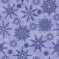 Snowflake Cool Winter Snow Seamless Pattern Background vector