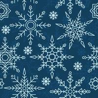 Snowflake Cool Winter Snow Seamless Pattern Background vector