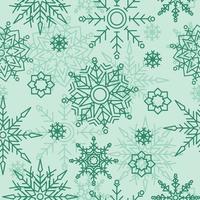 Snowflake Cool Winter Snow Seamless Pattern Background vector