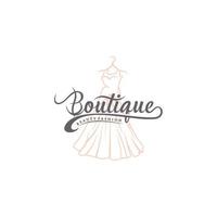 Luxury boutique logo templates vector