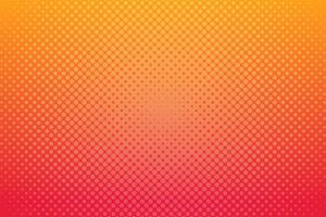 Red yellow pop art background with halftone dots in retro comic style. Vector illustration.