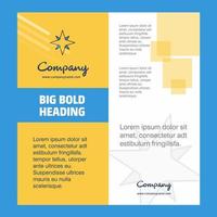 Star Company Brochure Title Page Design Company profile annual report presentations leaflet Vector Background