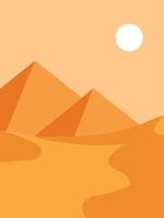 Background flat mountain design vector