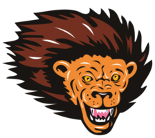 Lion Big Cat Head png