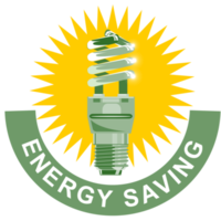 Energy Saving Label Lightbulb png