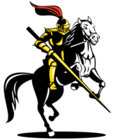 Knight on Horse with Sword png