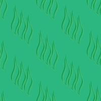 Green background with dark green contours of the leaves arranged diagonally, seamless pattern vector