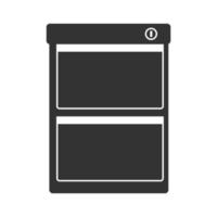 Black and white icon office cabinet vector