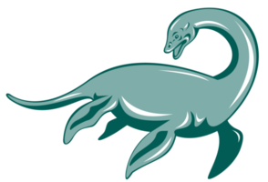 Loch Ness Monster Retro png