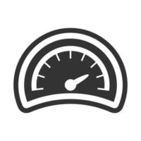 Black and white icon dashboard vector