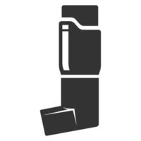 Black and white icon asthma inhaler vector