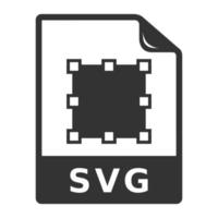 Black and white icon svg file vector