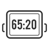 icono de tablero de tiempo de partido deportivo vector