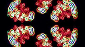 Abstract fluid forms pulse, ripple and flow - Loop video