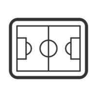 Black and white icon soccer field vector